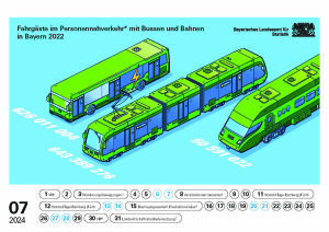 Tischkalender 2024 07